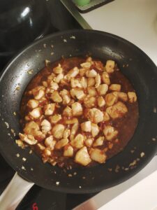 Pan of chicken topping - Auw Kitchen