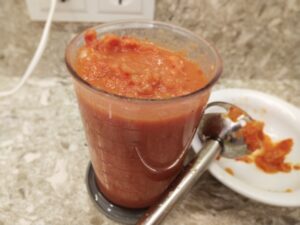 Blended tomato