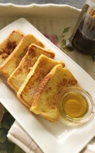 French Toast served with honey